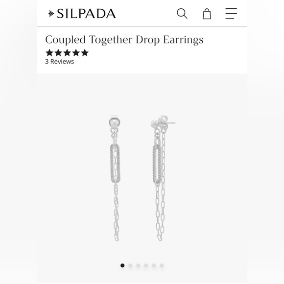 Silpada Sterling Silver Earrings - Picture 1 of 5